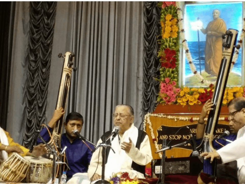 Adarsh with Guruji