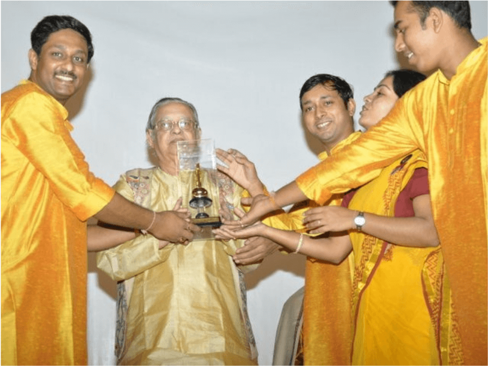 Adarsh with Guruji