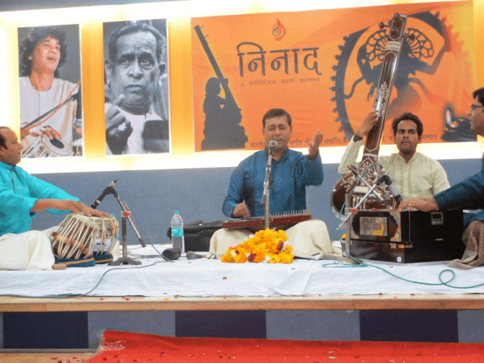 Adarsh with Guruji