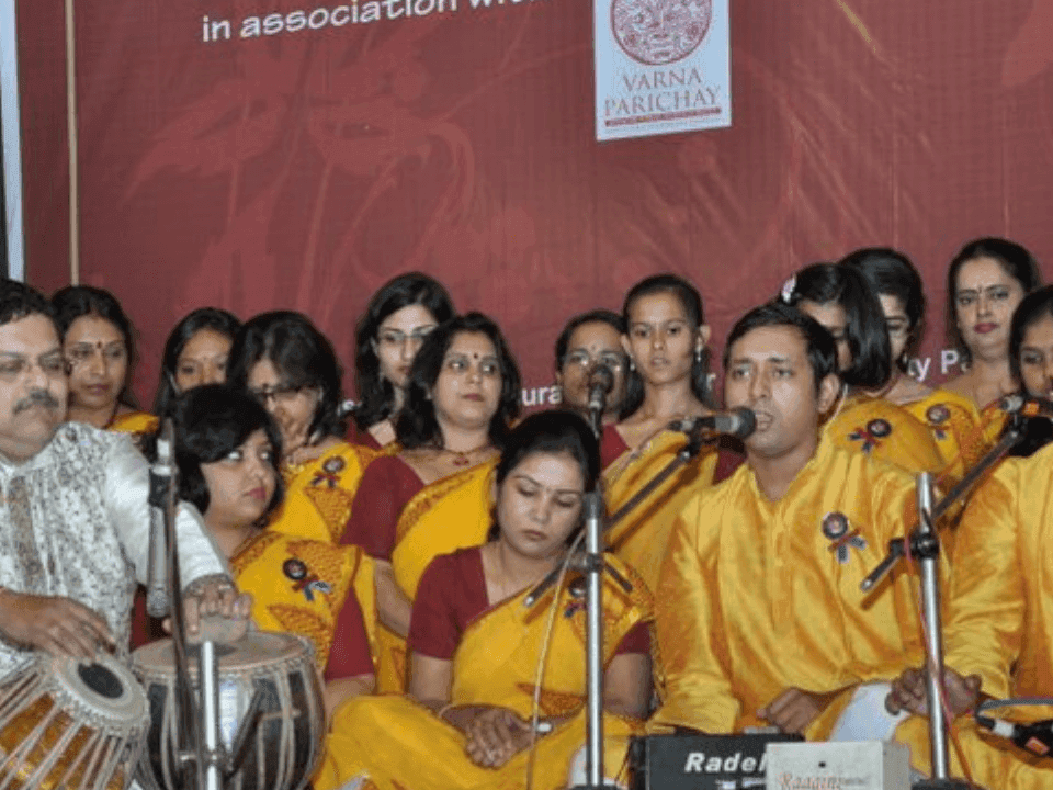 Adarsh with Guruji