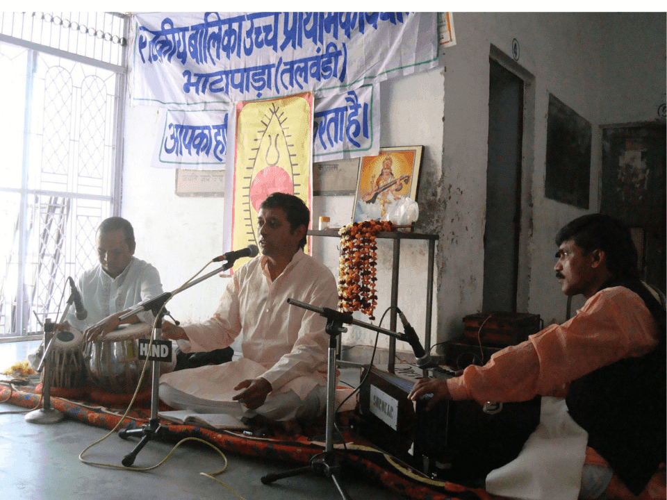 Adarsh with Guruji