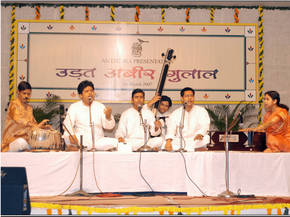 Adarsh with Guruji
