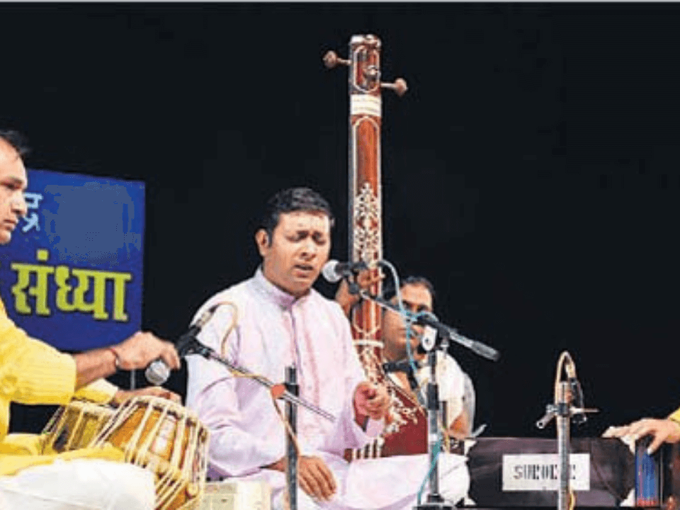 Adarsh with Guruji