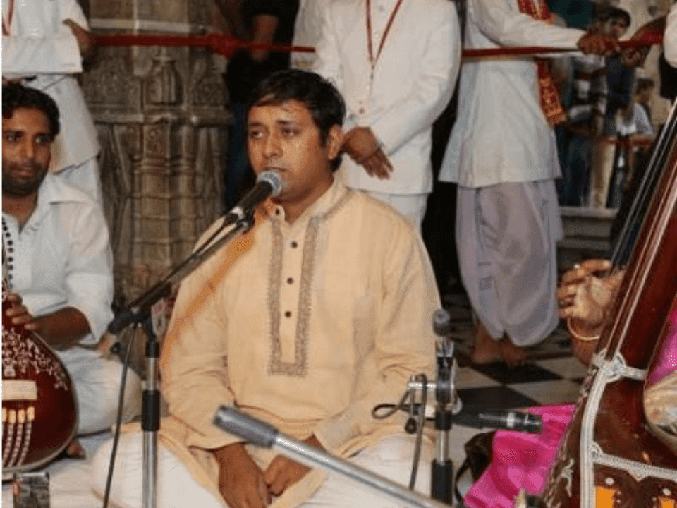 Adarsh with Guruji