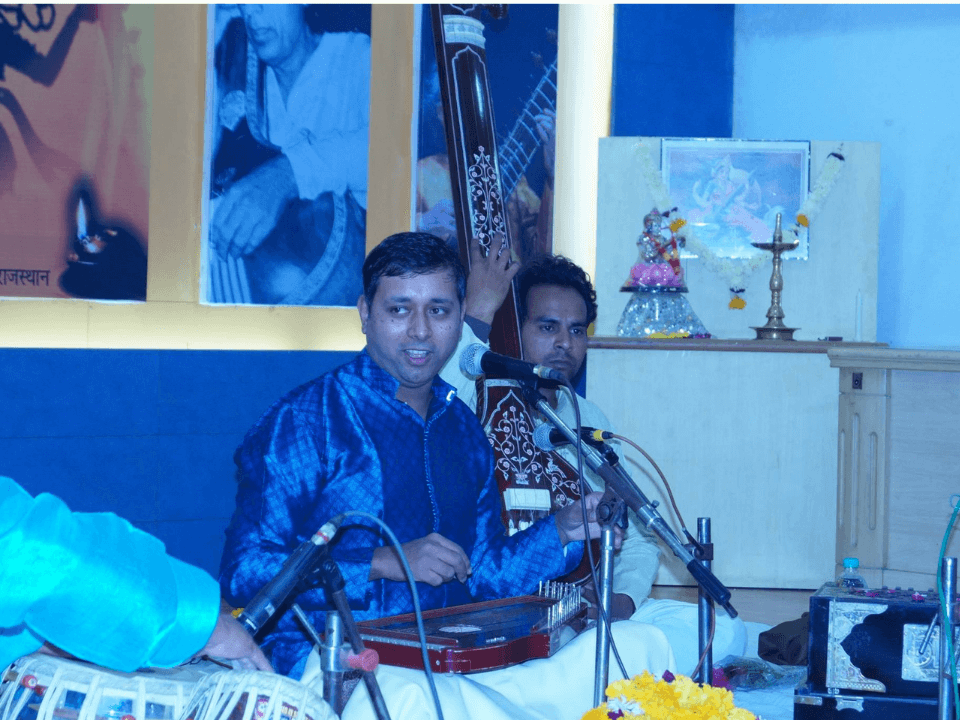 Adarsh with Guruji