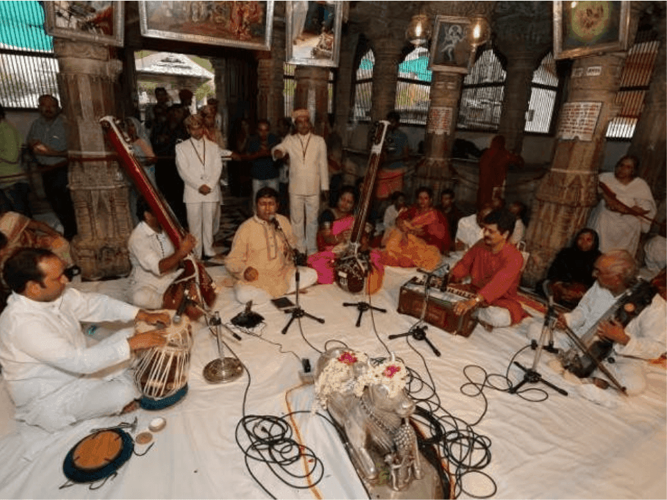 Adarsh with Guruji