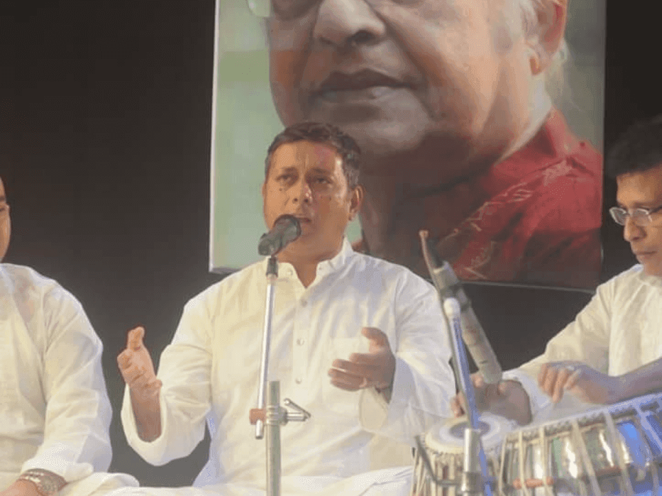 Adarsh with Guruji