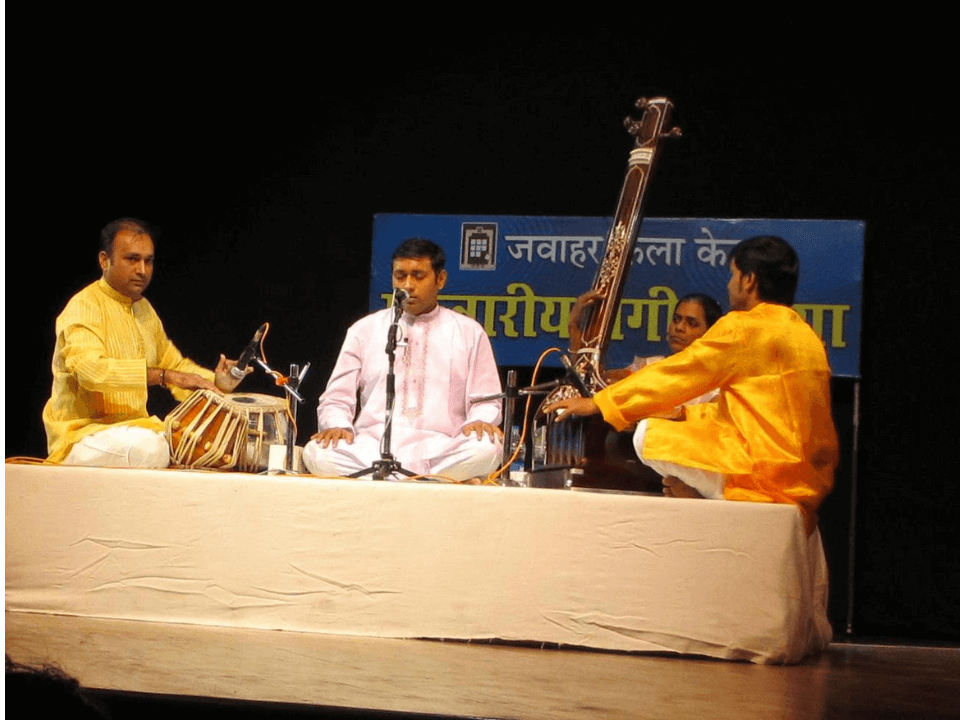 Adarsh with Guruji