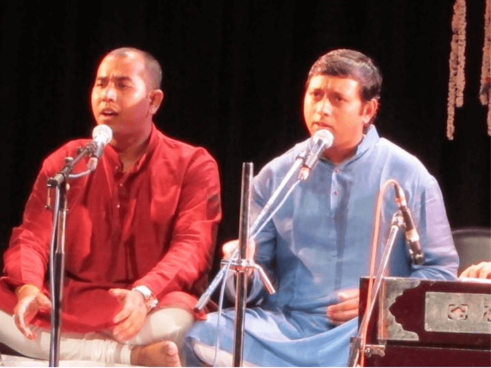 Adarsh with Guruji