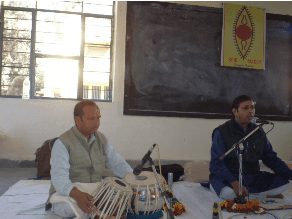 Adarsh with Guruji