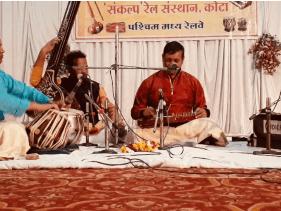Adarsh with Guruji