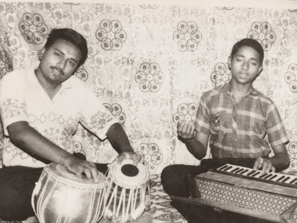 Adarsh with Guruji