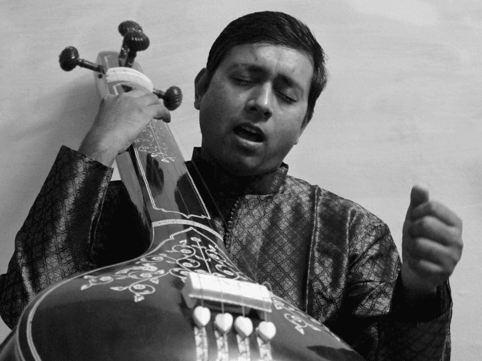 Adarsh with Guruji