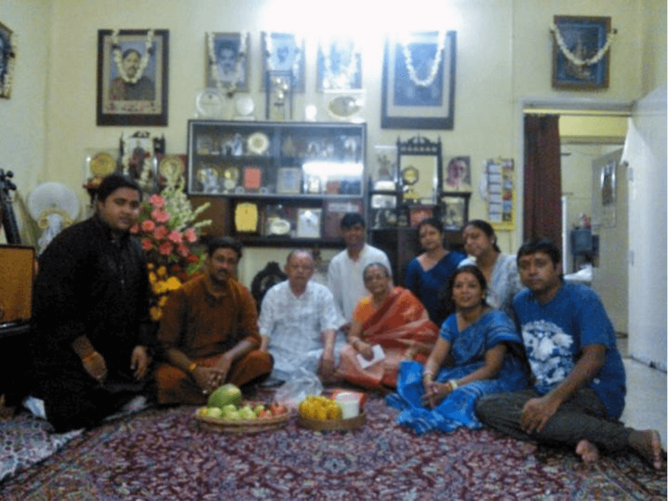 Adarsh with Guruji