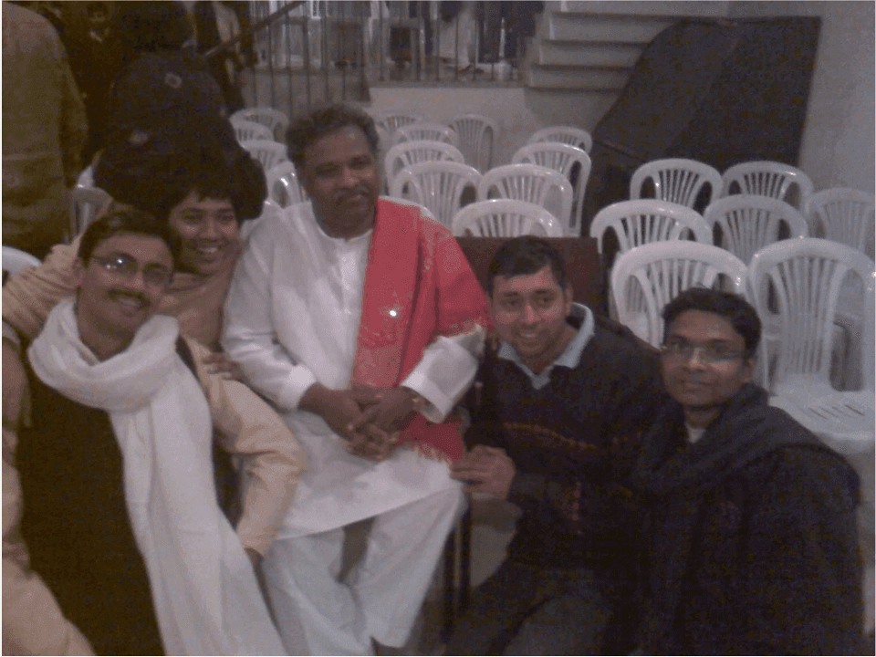Adarsh with Guruji
