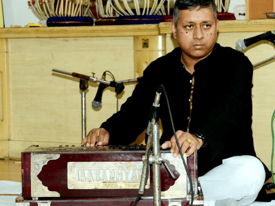 Adarsh with Guruji