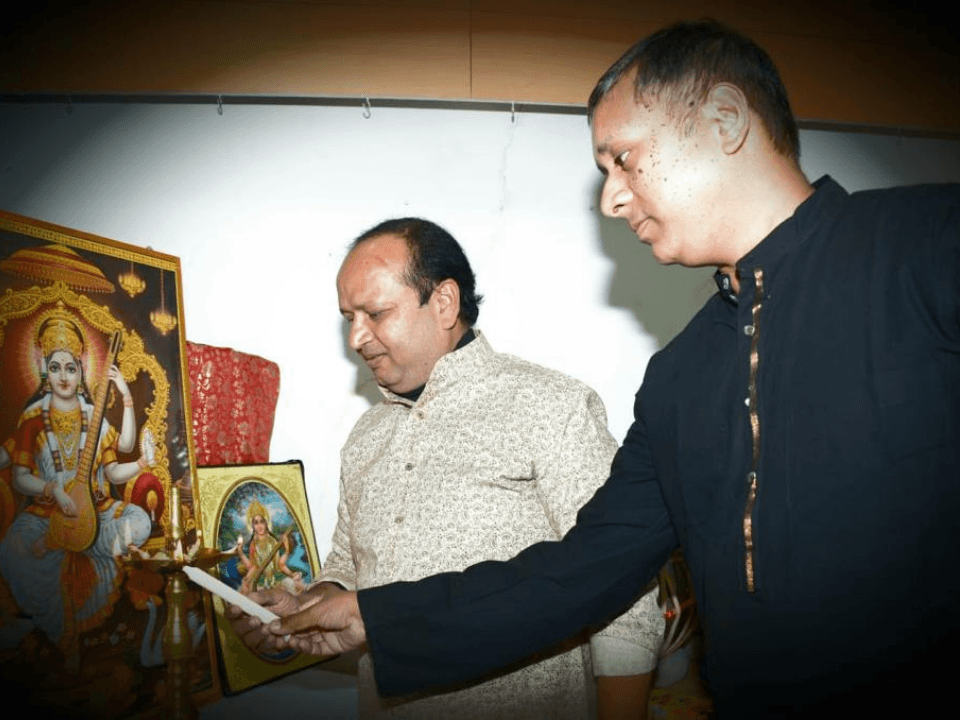 Adarsh with Guruji