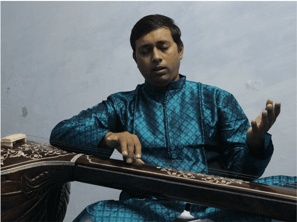 Adarsh with Guruji