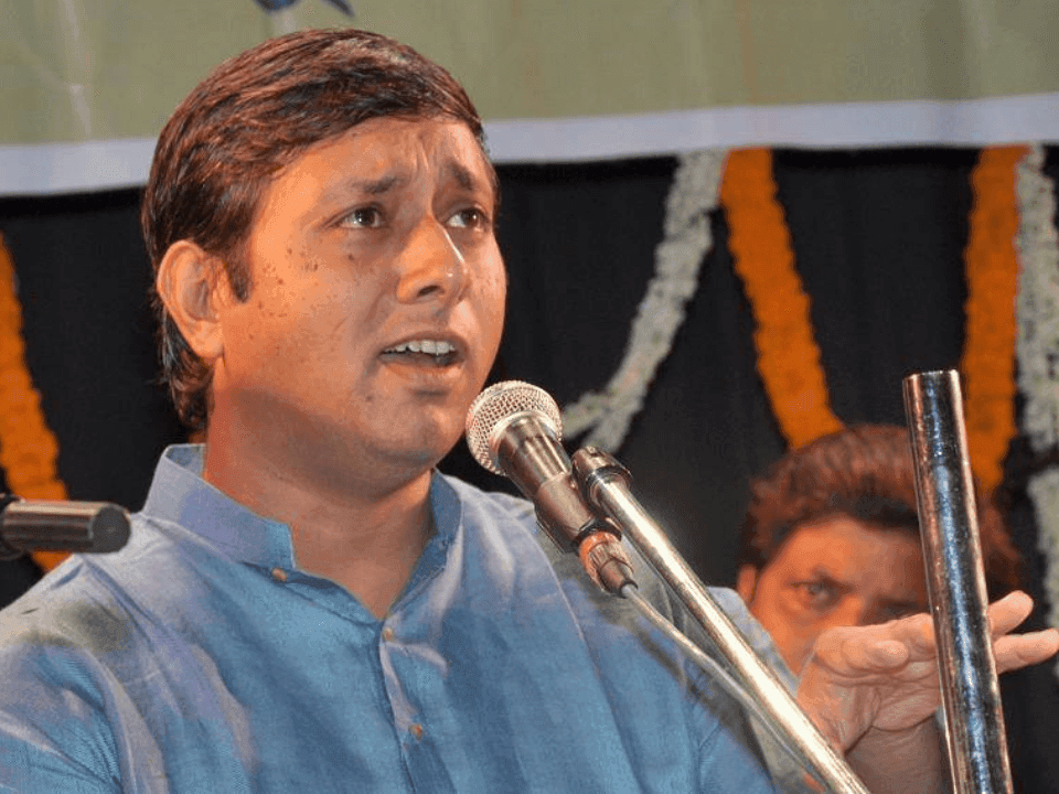 Adarsh with Guruji